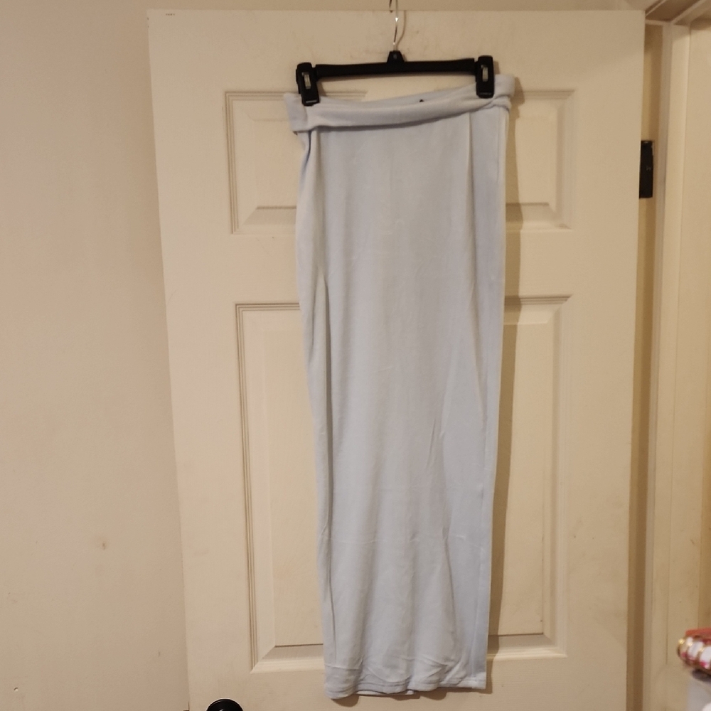 Elegant Light Blue Women's Skirt